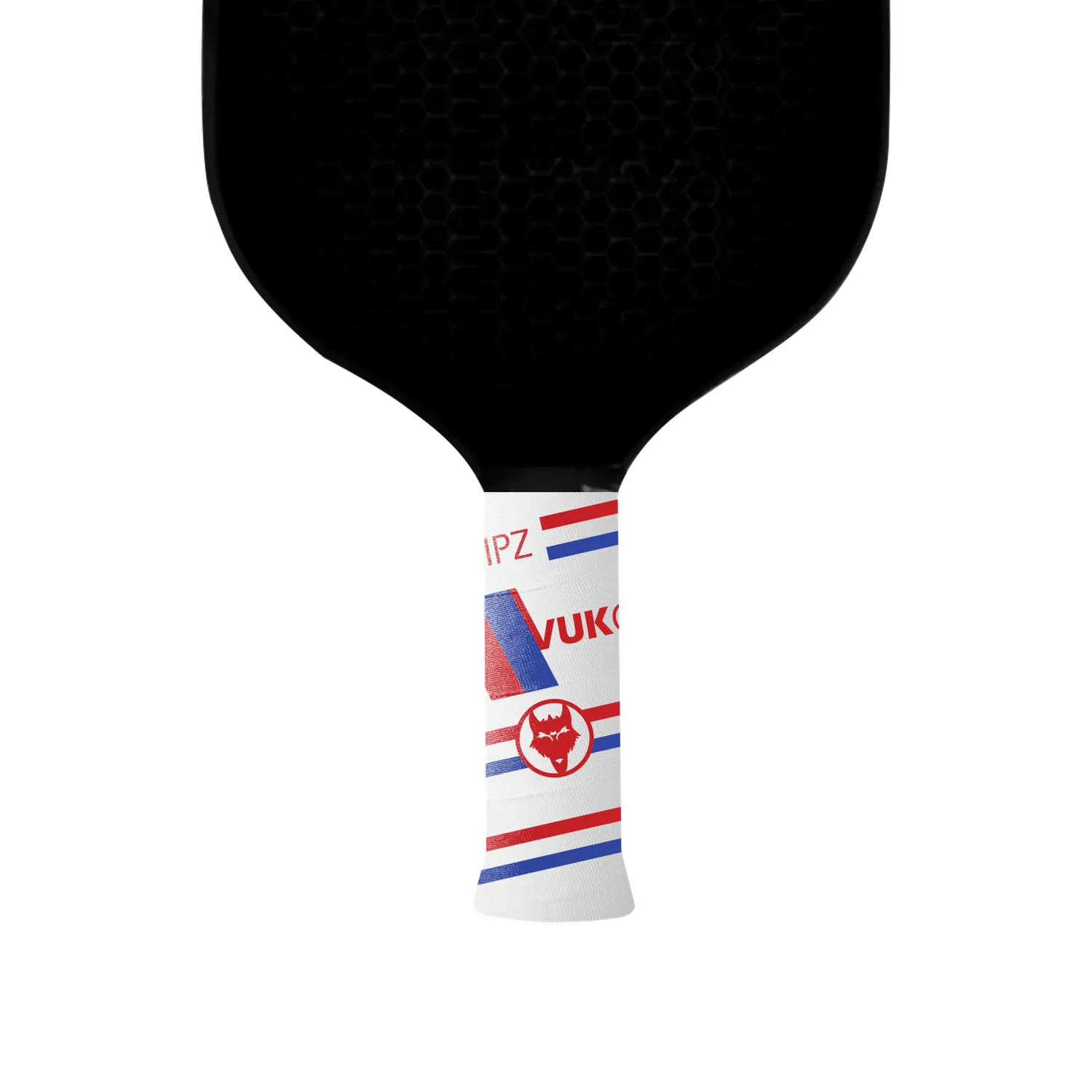 Vukgripz Mach 1 pickleballgreb sort-grøn tyndt