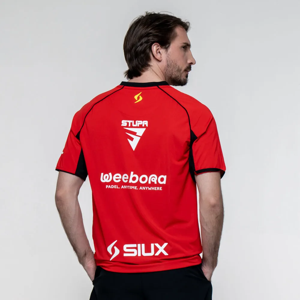 Siux Electra X Stupa 26 B t-shirt rød til padel
