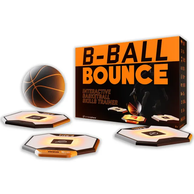 Strikesphere B-Ball Bounce basketballtræner med lys