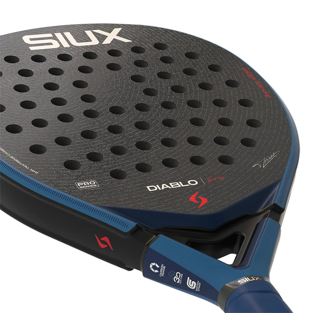 Siux Diablo Pro 2026 padelbat royal blue kontrol