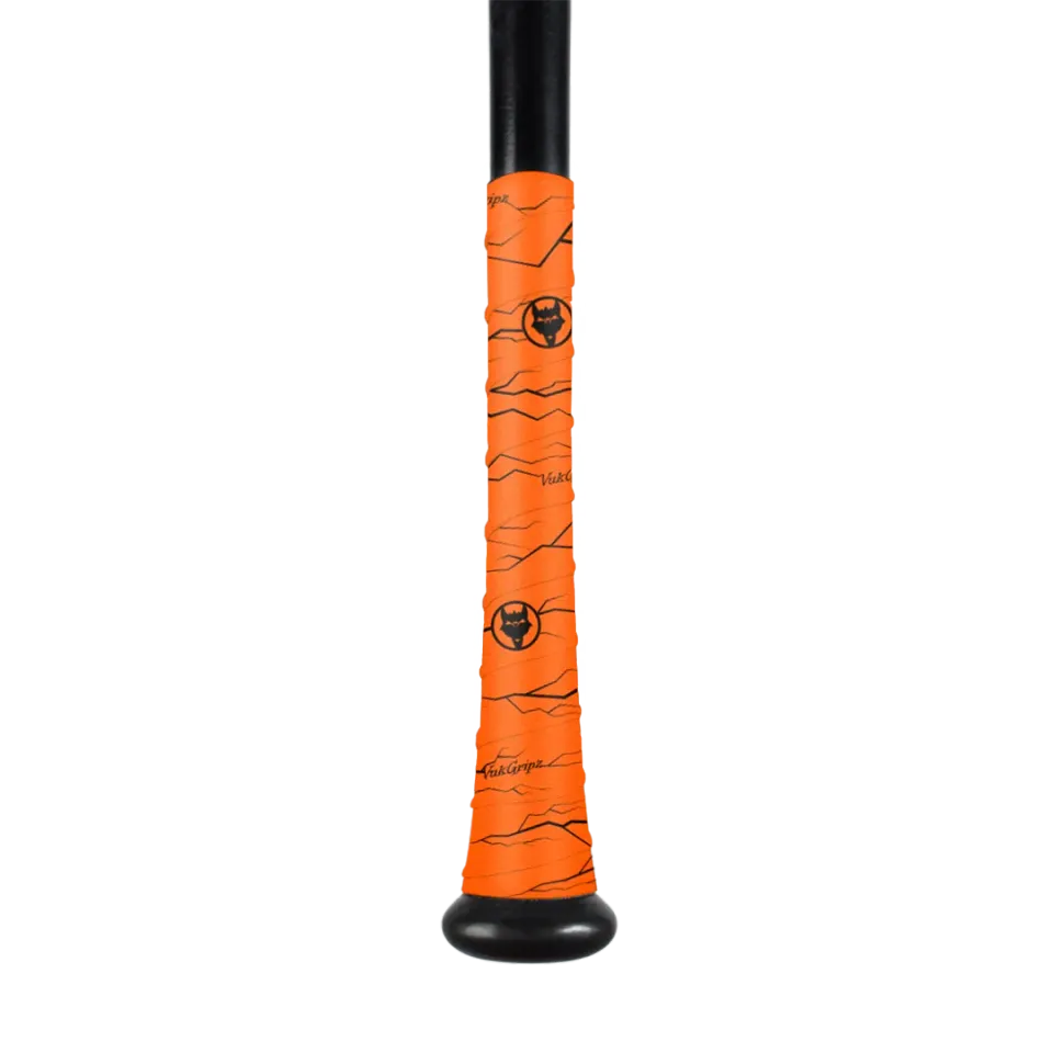 Vukgripz Pulse battetape bat grip orange med sort