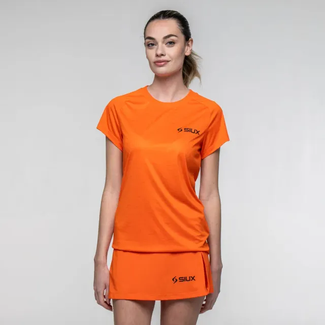 Siux Club 26 padeltrøje dame orange åndbar