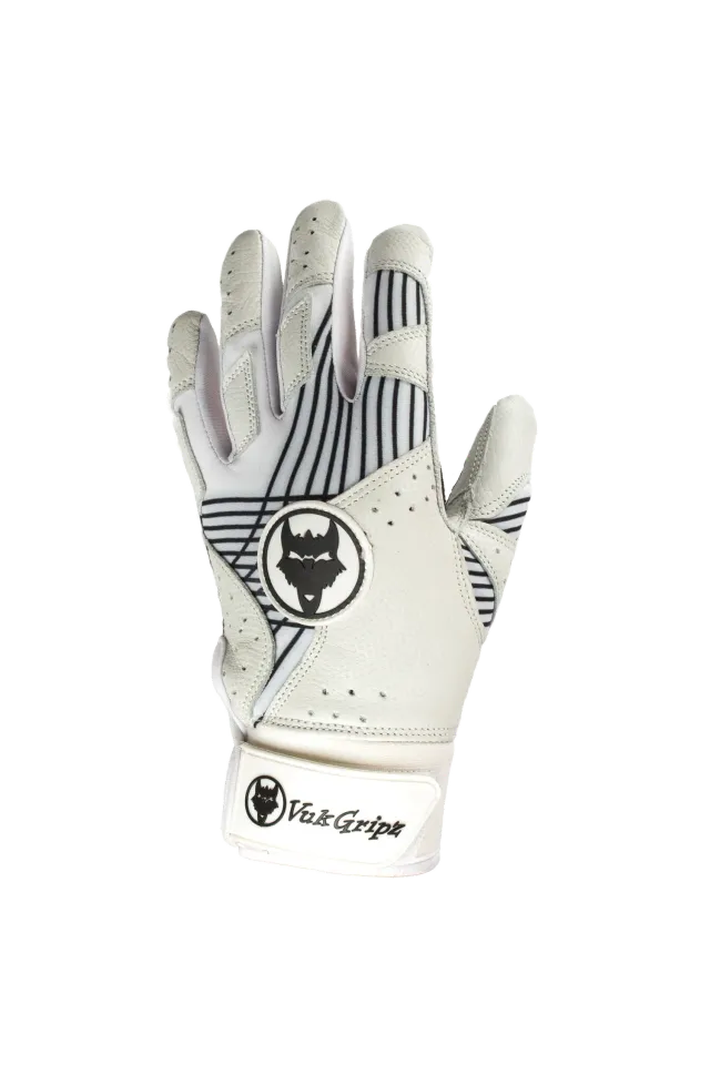 Vukgripz Prowler White battinghandsker hvid greb
