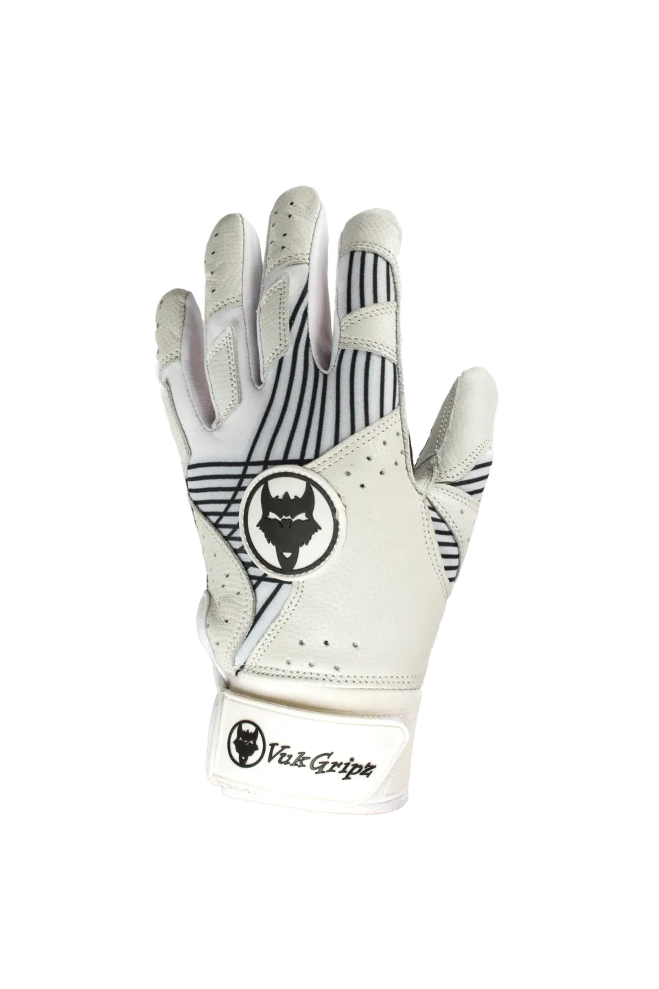 Vukgripz Prowler White battinghandsker hvid greb