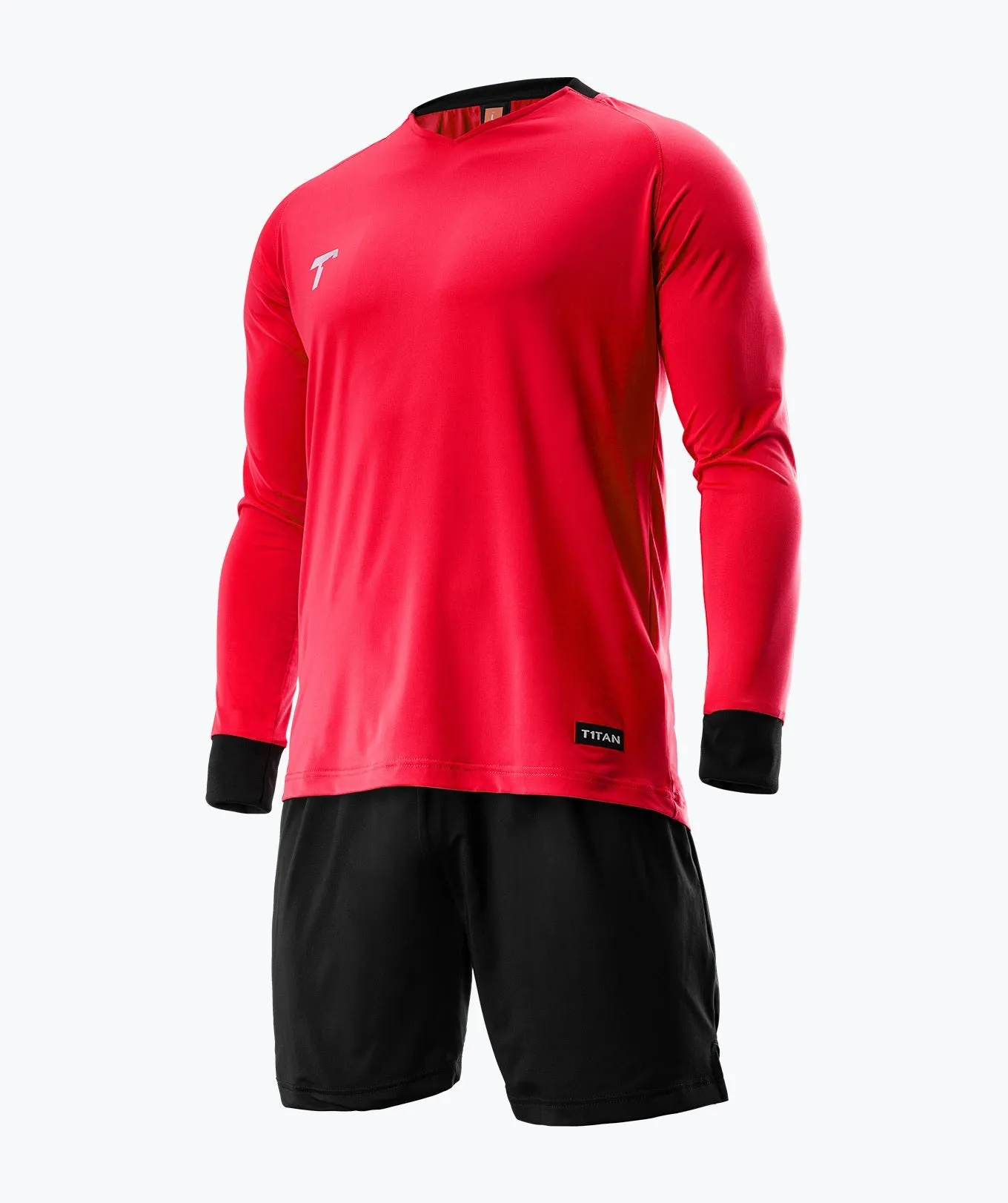 T1TAN shorts fodboldshorts sort body fit let jersey