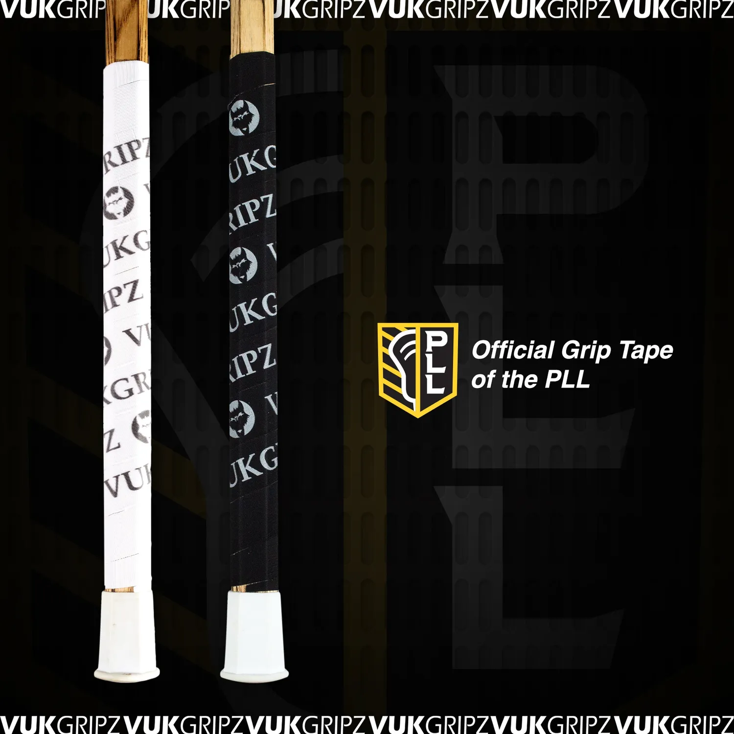 Vukgripz FOGO lacrossetape sort tynd friktionsgrip
