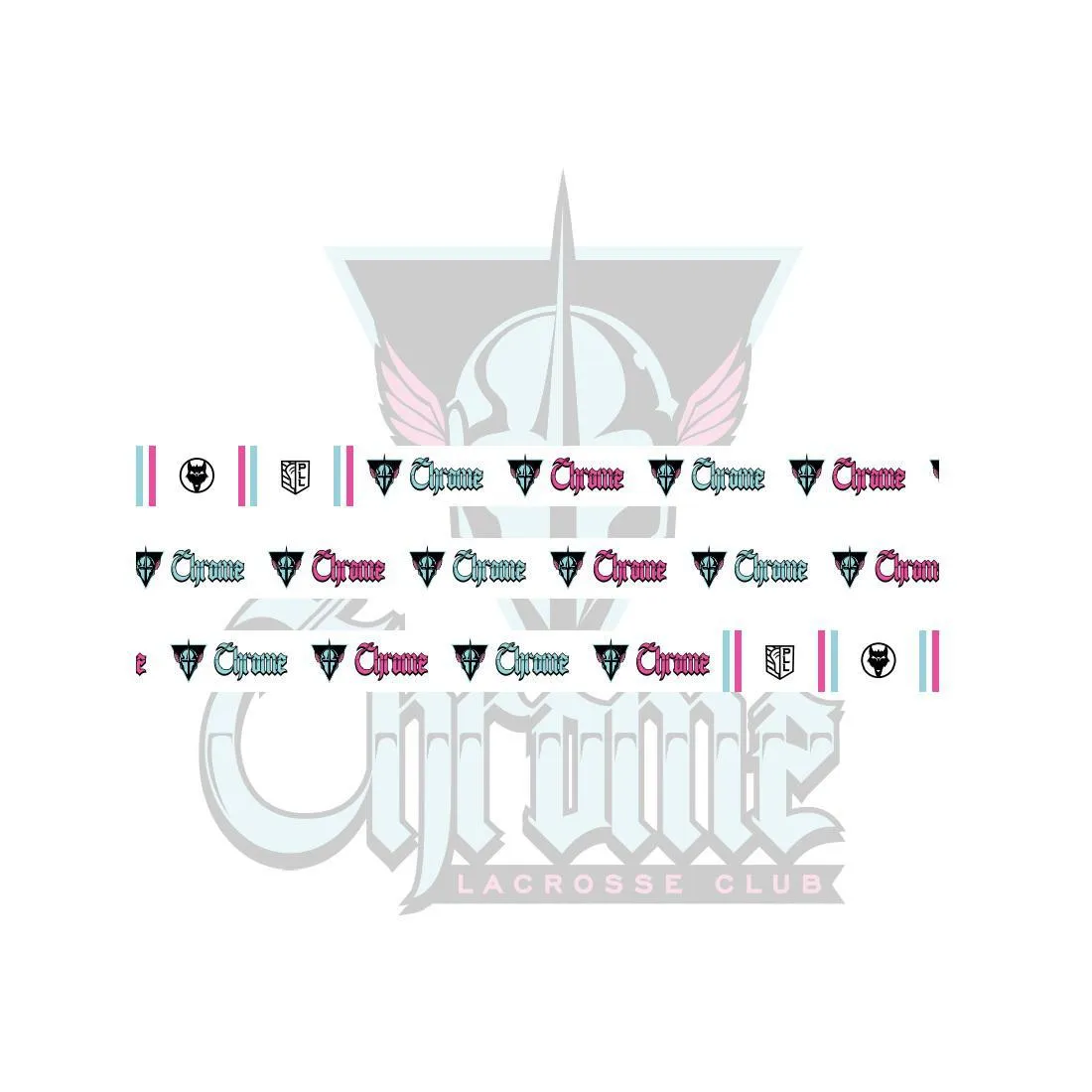 VukGripz PLL Chrome lacrosse griptape tape
