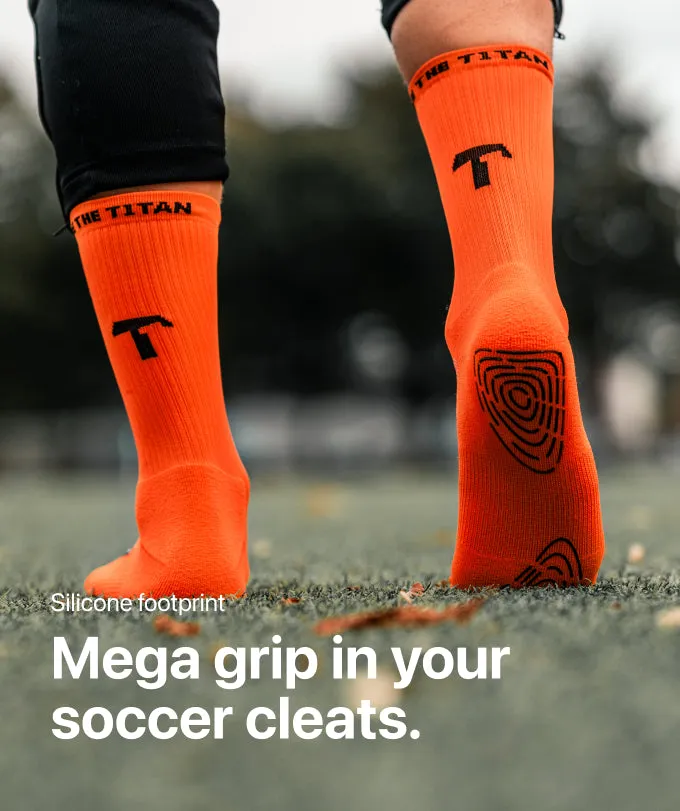 T1TAN Grip Socks gripsokker orange skridsikre