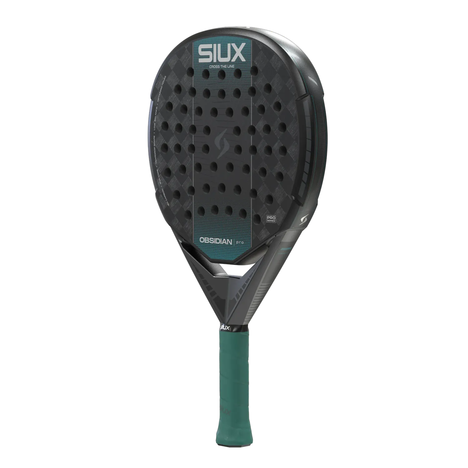 Siux Obsidian Pro 2027 Black padelbat kontrol 16K