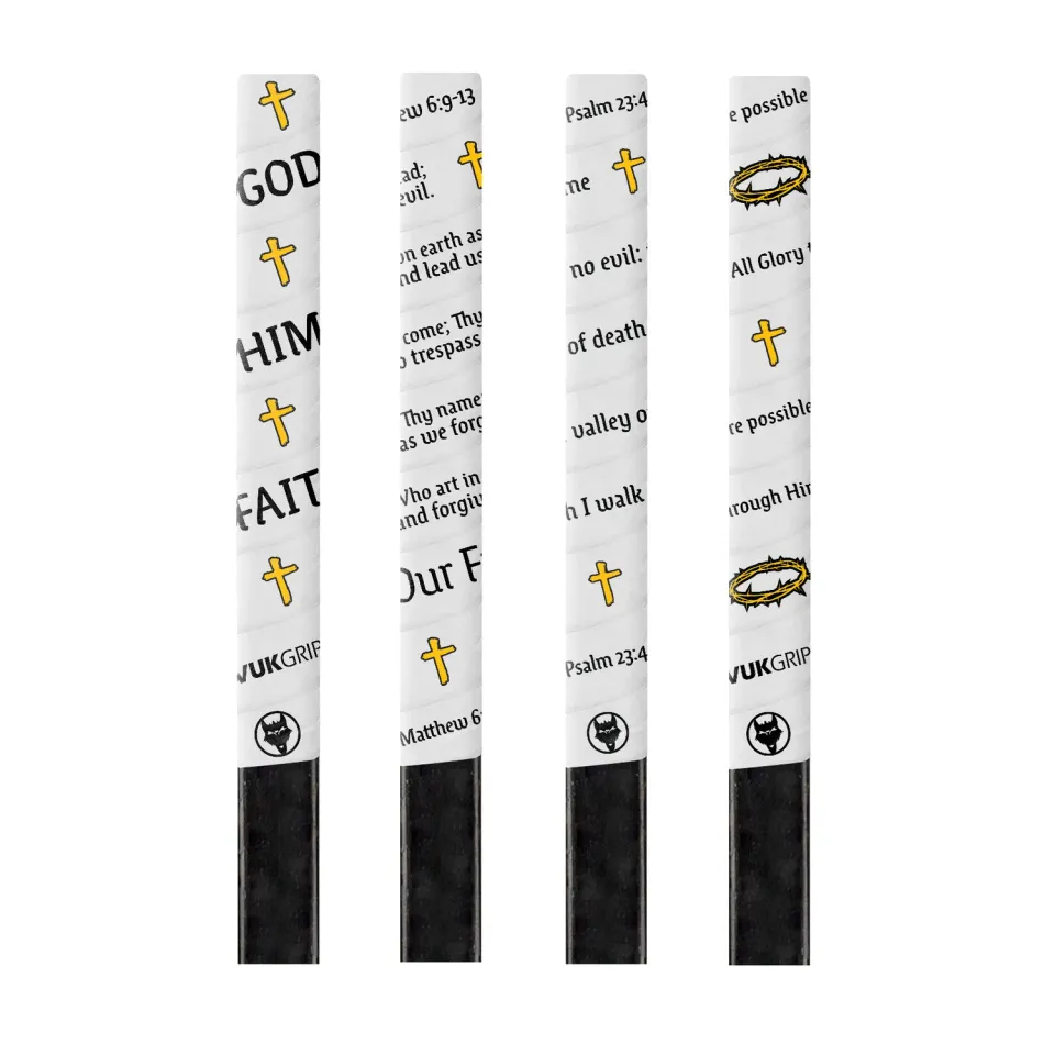 Vukgripz Faith hockeytape Rosary kors tro design