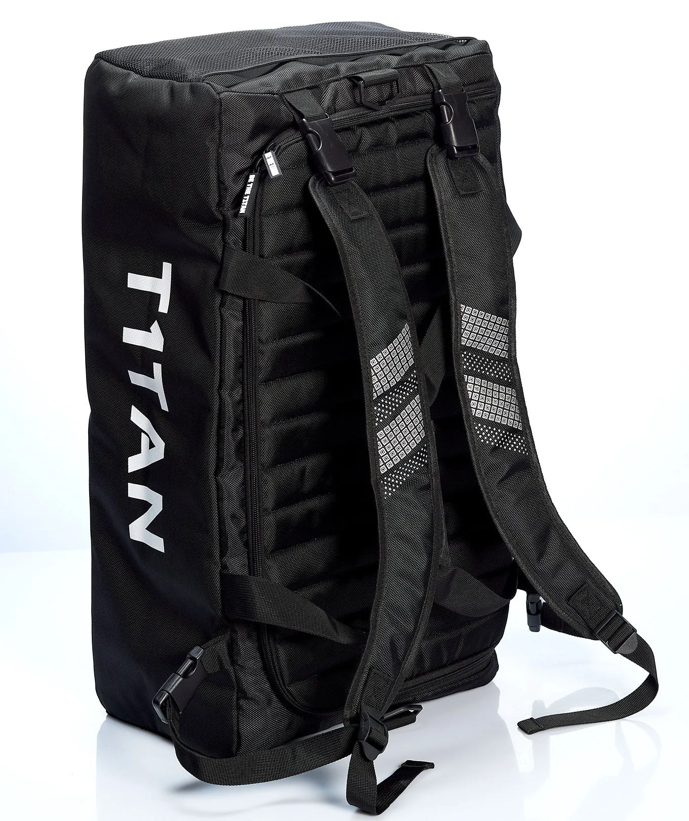 T1TAN Sportsbag sportstaske sort med refleks