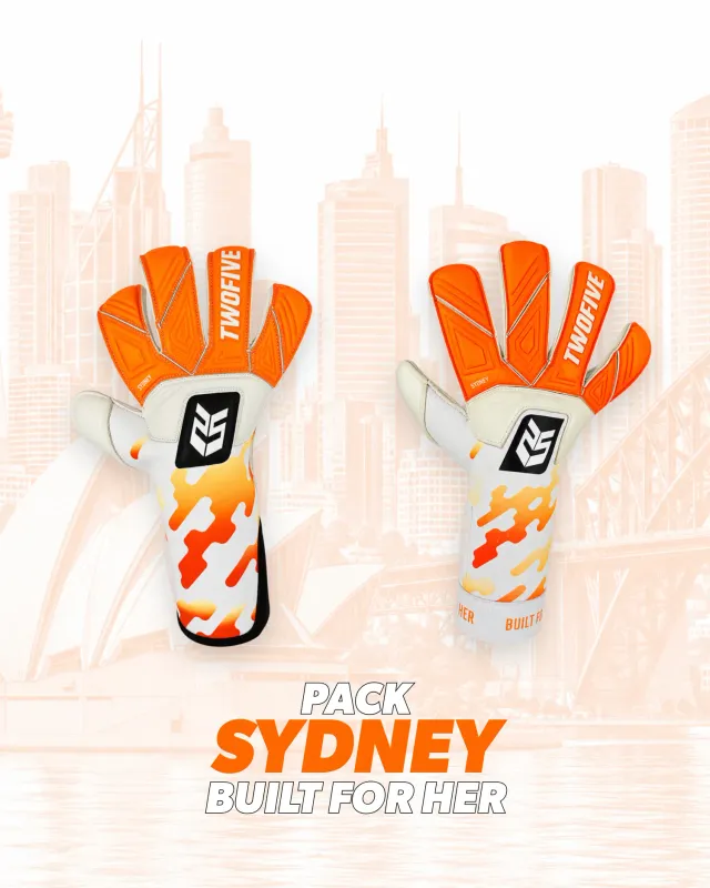 TwoFive Sydney Built for her målmandshandsker 2-pak roll