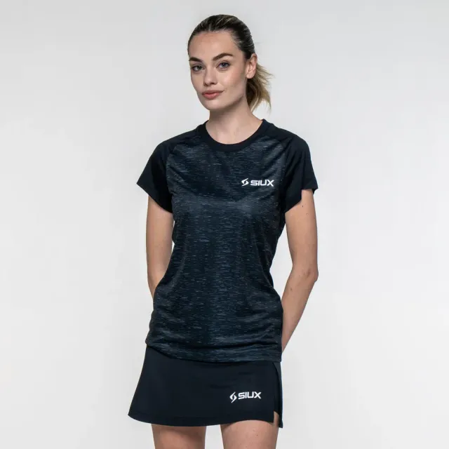 Siux Club 26 t-shirt dame sort åndbar