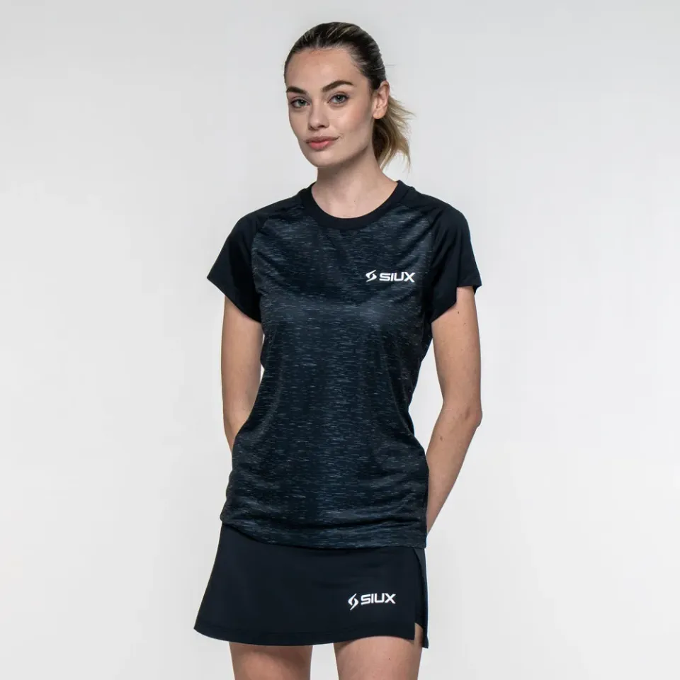 Siux Club 26 t-shirt dame sort åndbar