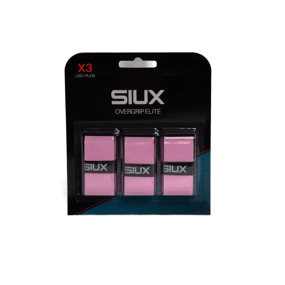 Siux Elite X3 overgrip lyserød 3-pak svedabsorberende