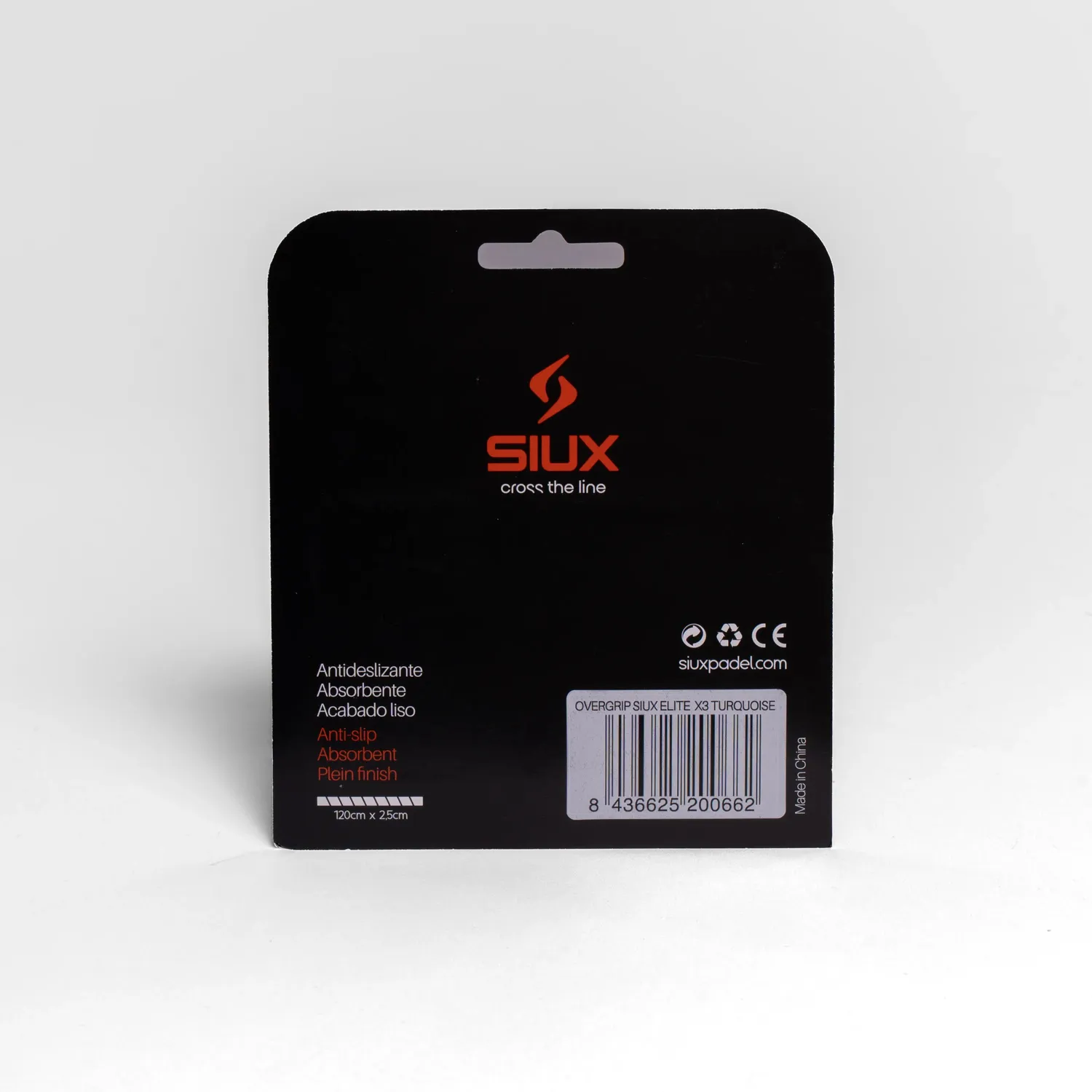 Siux Elite X3 overgrip turkis 3-pak absorberende