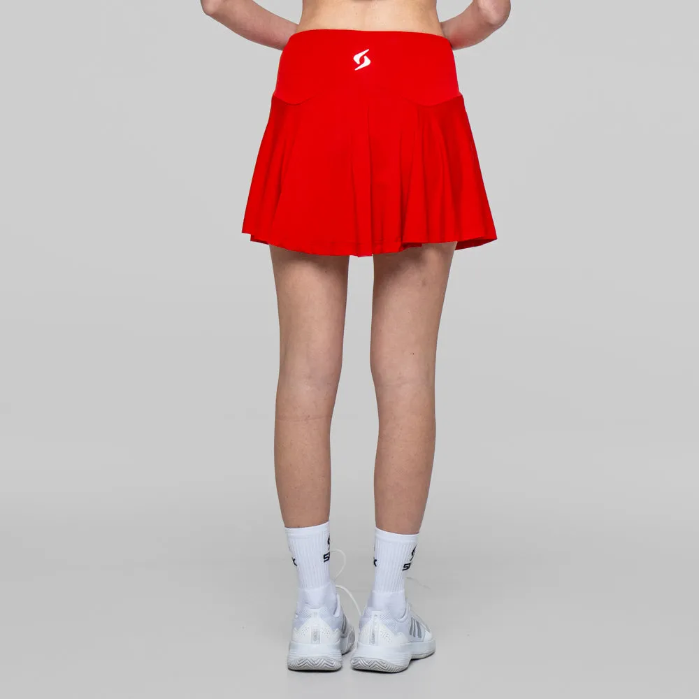 Siux Match 26 nederdel dame rød med shorts