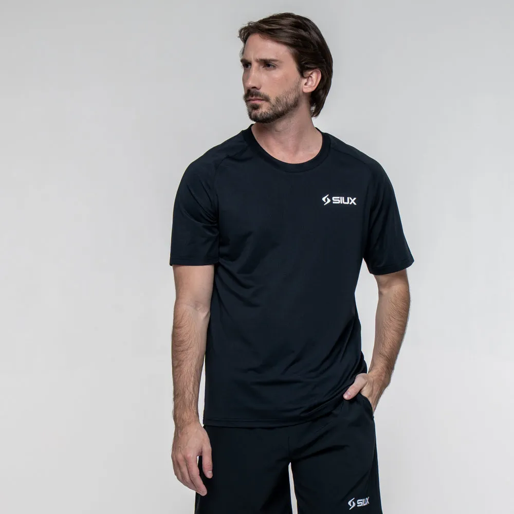 Siux Match 26 t-shirt herre sort hurtigtørrende