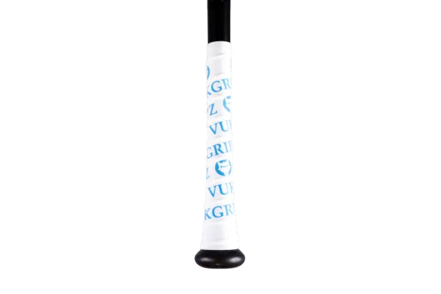 Vukgripz White Bat Grip Tape with Blue battape tynd