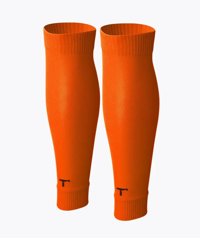 T1TAN Tube Socks fodboldstrømper orange åndbar