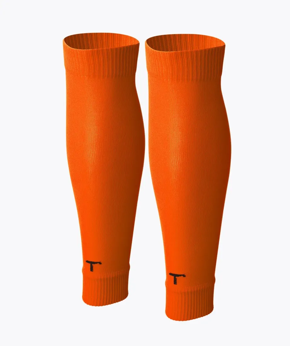 T1TAN Tube Socks fodboldstrømper orange åndbar