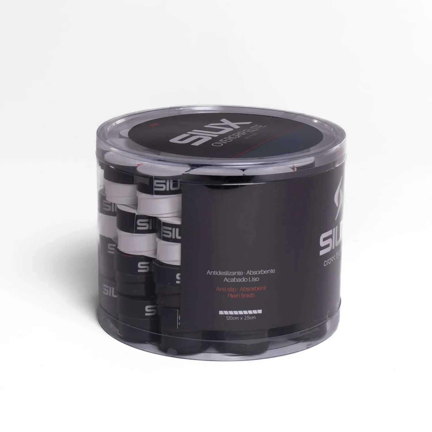 Siux Elite overgrip hvid-sort 60-pak absorberende