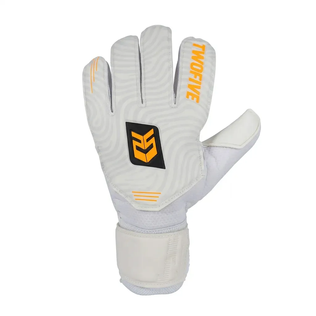 TwoFive Atlanta Advance målmandshandsker hvid hivis fingerskinner