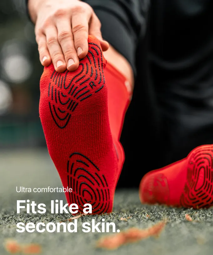 T1TAN Grip Socks gripsokker rød skridsikker