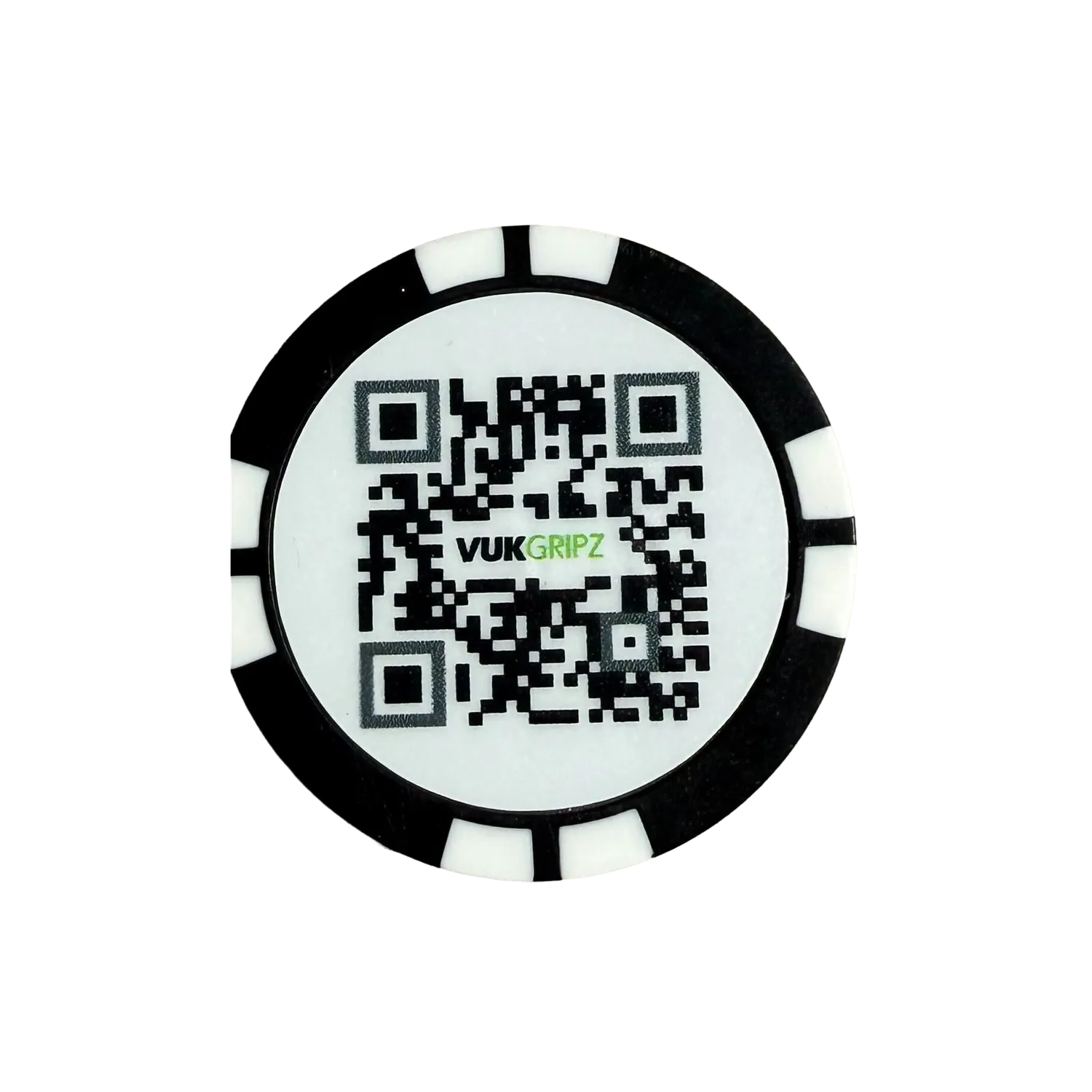 VukGripz boldmarkør poker chip til golf med fladt design