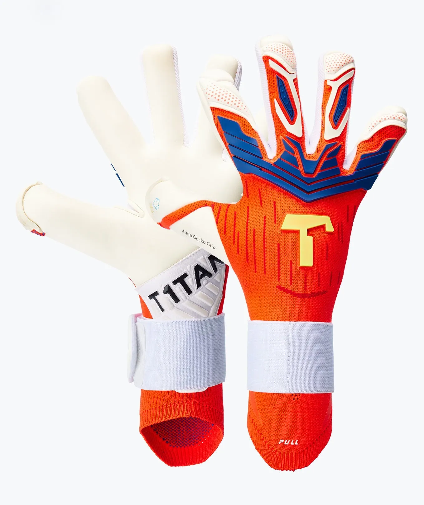 T1TAN Alien Gravity Red 2.0 målmandshandsker rød