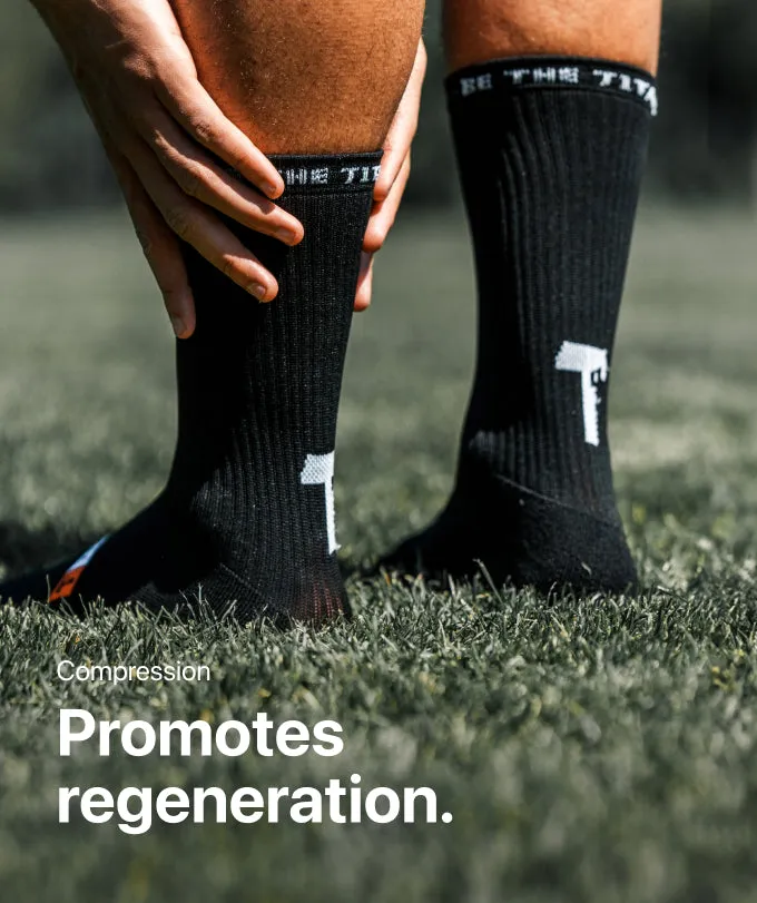 T1TAN Grip Socks gripsokker sort skridsikker