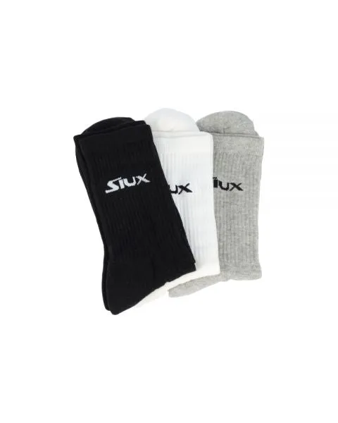 Siux padelstromper mix 3-pak hoeje 35/38