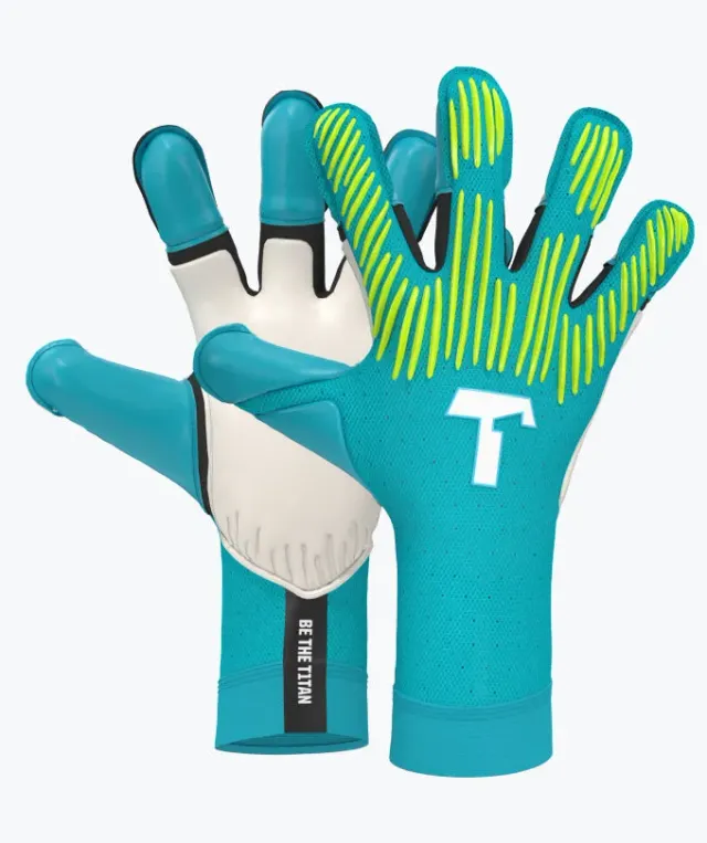 T1TAN Rebel 2.0 Sky Blue Junior Pro målmandshandsker uden save