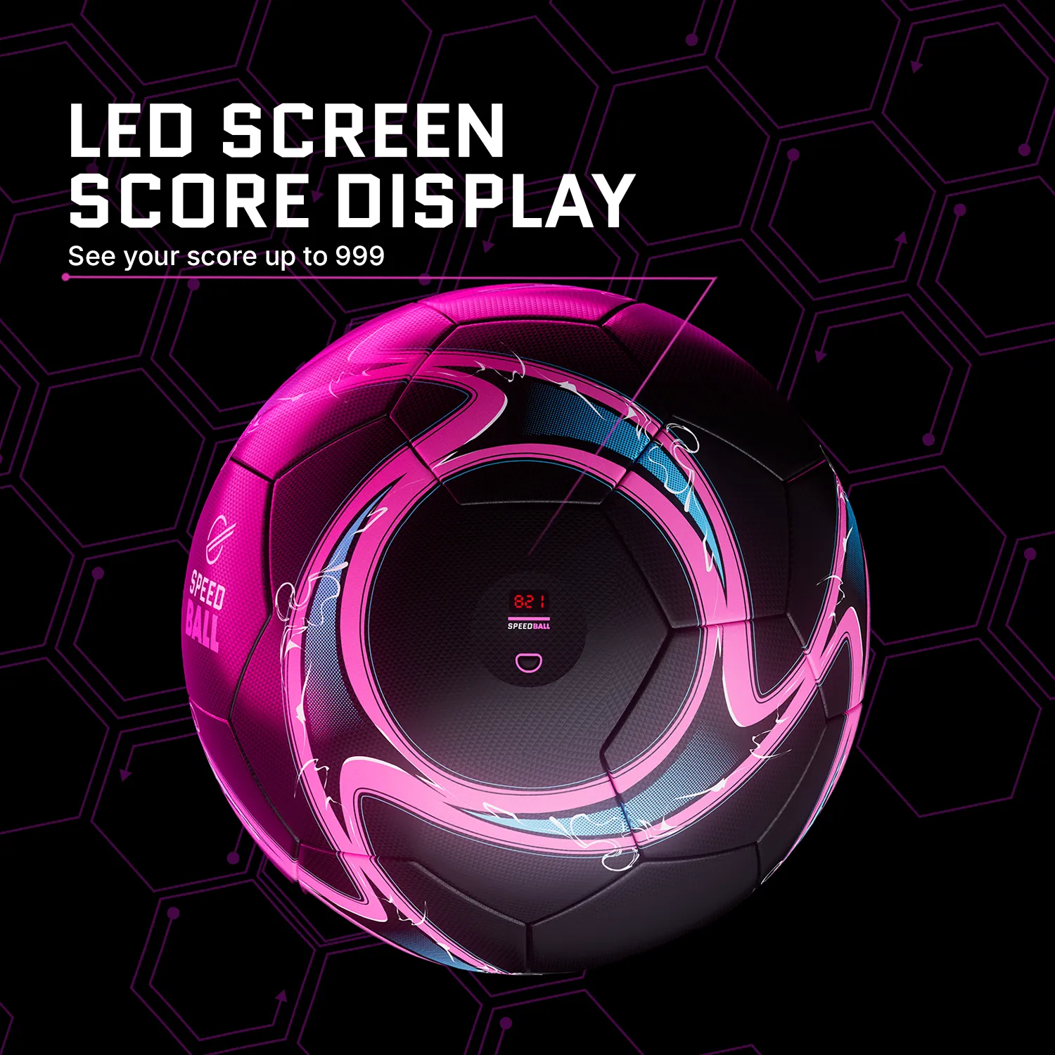 Strikesphere Speed Ball fodbold med powermåler