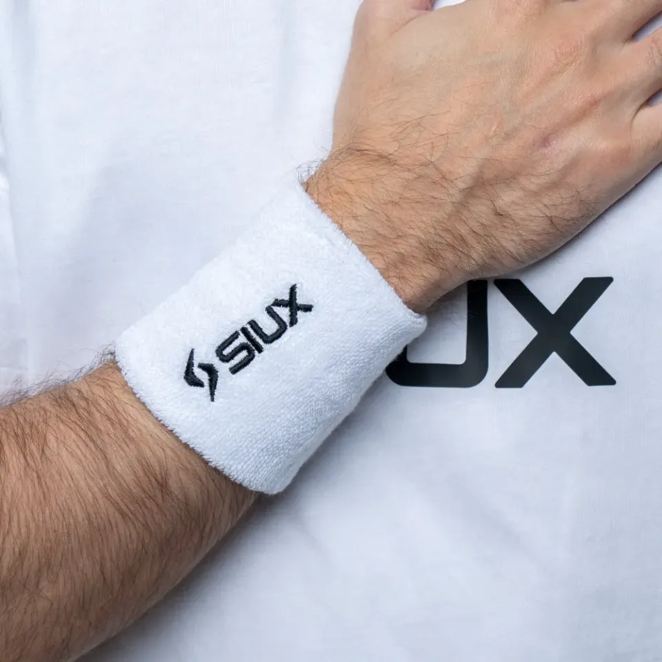 Siux Basic 26 håndledsbind hvid 2-pak bomuld