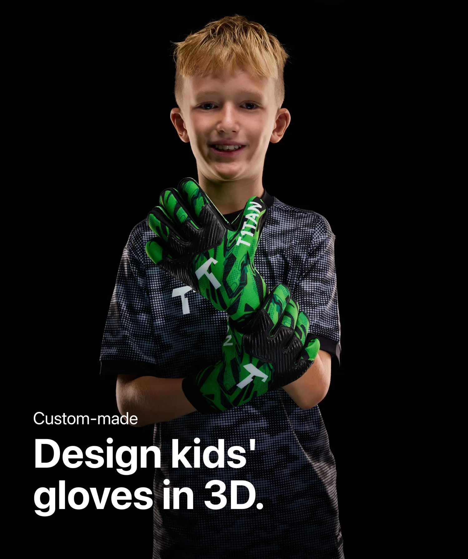 T1TAN Arox 1.0 MyGlove Junior målmandshandsker custom