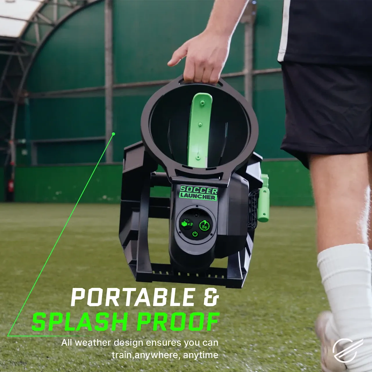 Strikesphere Soccer Launcher boldkaster 6 vinkler