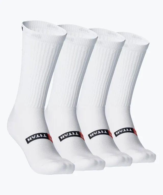 T1TAN Sport Socks sportsstrømper hvide kompression