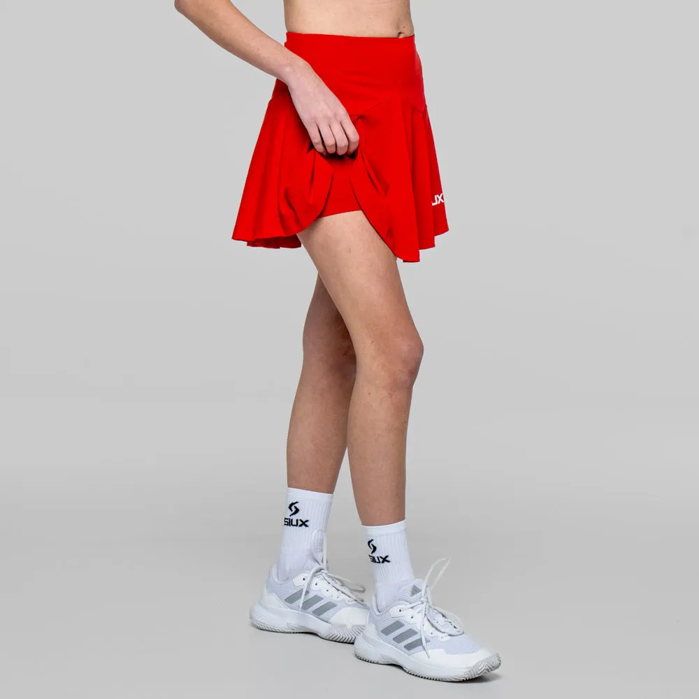 Siux Match 26 nederdel dame rød med shorts