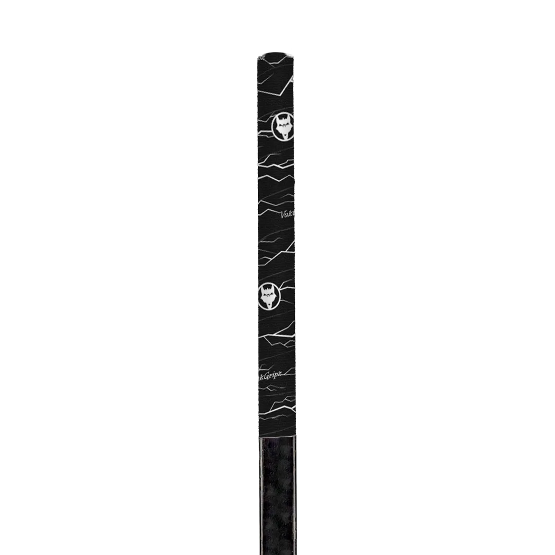 Vukgripz Pulse Black with White lacrossetape skridsikker