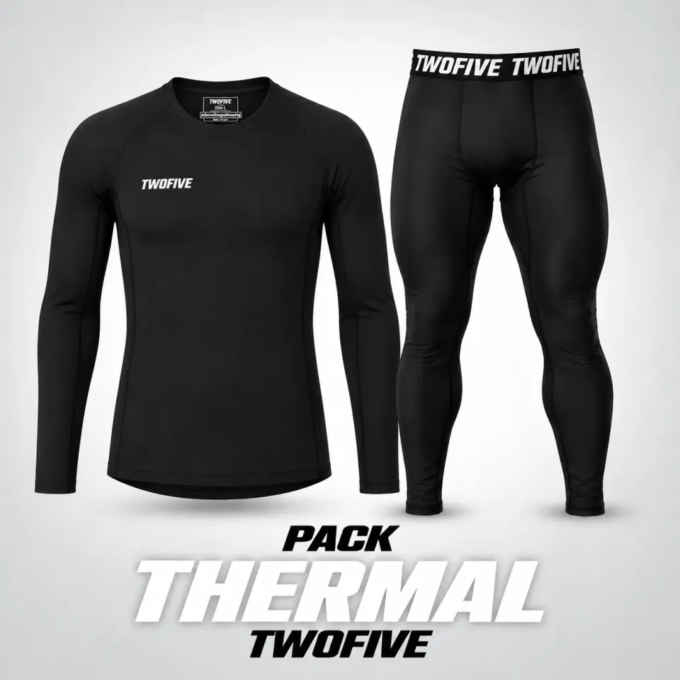 TwoFive Pack Thermal basislagssæt str M varmt undertøj