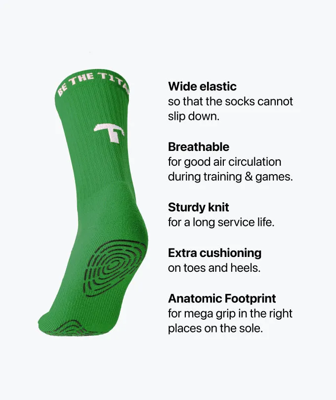 T1TAN Grip Socks gripsokker grøn