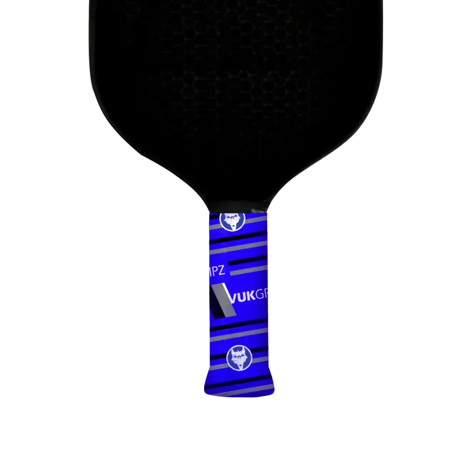 Vukgripz Mach 1 pickleball grip blå