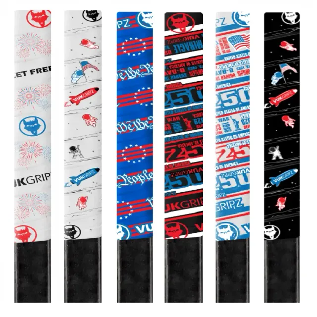 VukGripz USA 250th hockeytape sort med USA-design