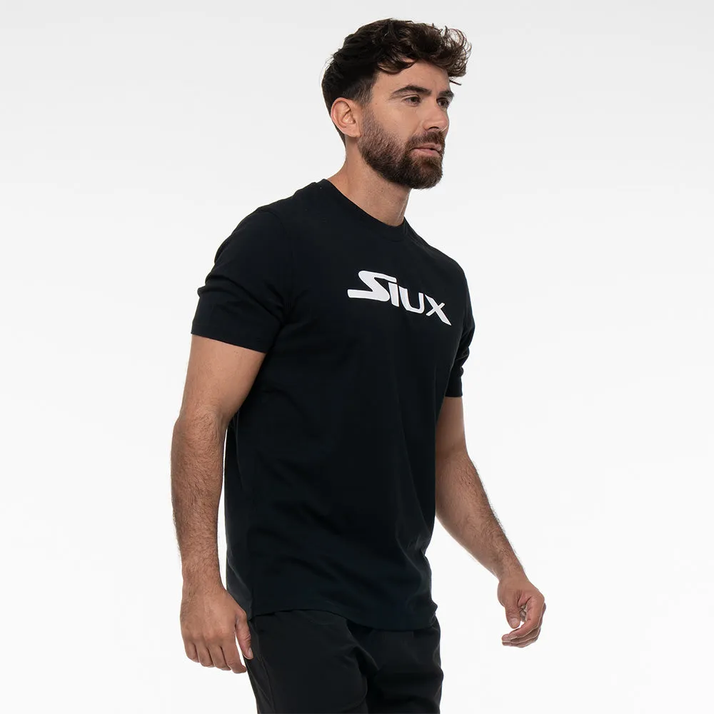 Siux bomuld t-shirt sort M bomuldstrøje til padel