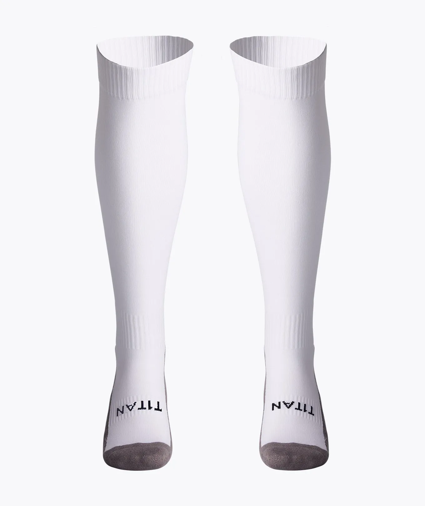 T1TAN Soccer Socks fodboldsokker hvid strømpe