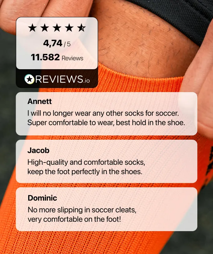 T1TAN Grip Socks gripsokker orange skridsikre