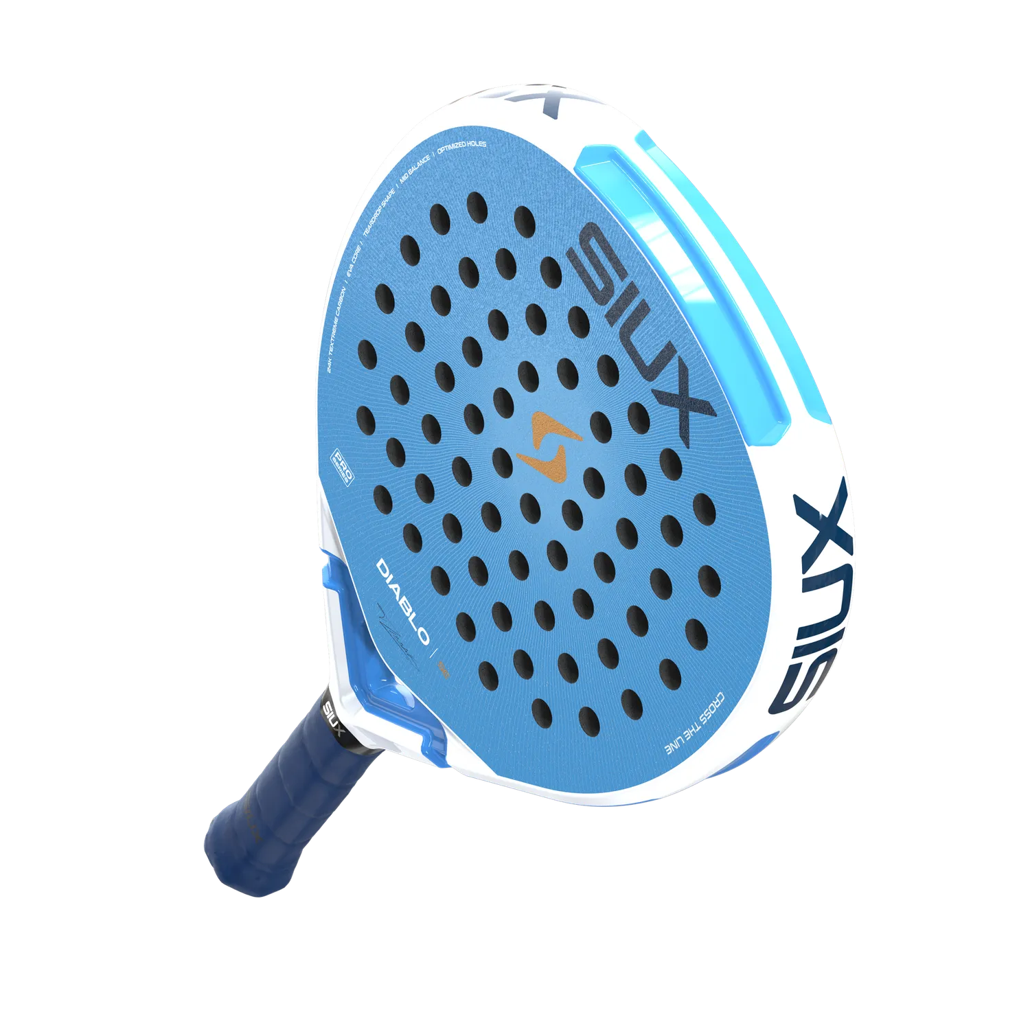 Siux Diablo Pro SE padelbat blå til angreb