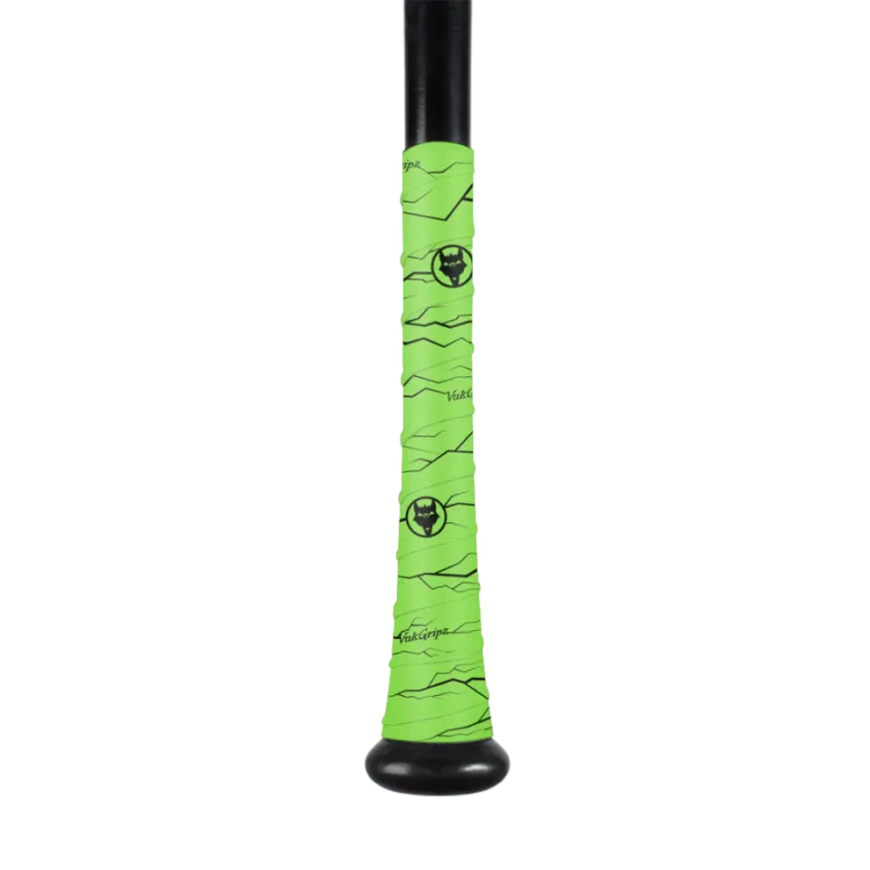 Vukgripz Pulse Neon Green Bat Grip Tape battape neongrøn