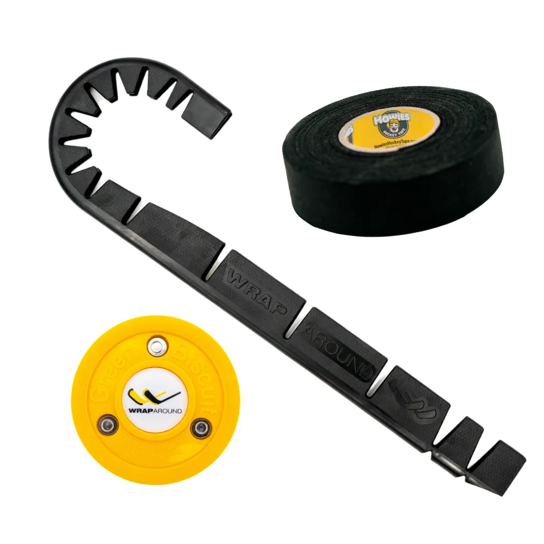 Hockey Wrap Around Deluxe Off-Ice træningssæt puck+tape